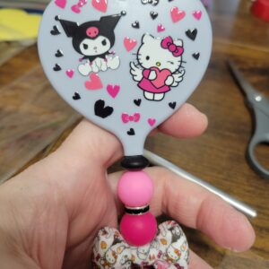 Blue Handheld Heart Mirror with HK