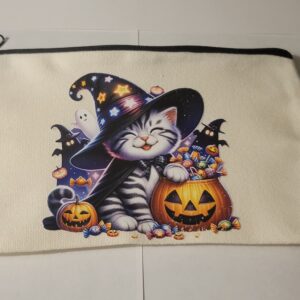 Halloween Cat Canvas Bag
