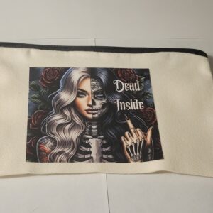 Girl Skull Canvas Bag