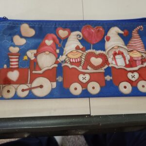 Blue Bag with Train and Gnomes