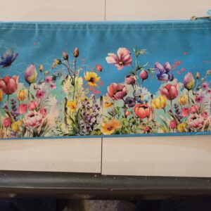 Blue Bag with Flowers