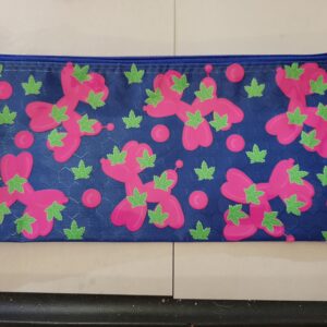 Blue Bag with Pink Balloon Dog