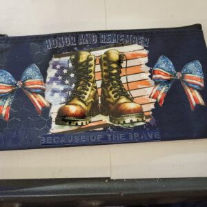 Blue Bag with Honoring Troops