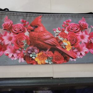 Grey Bag with Cardinal