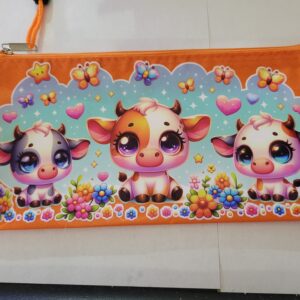 Orange Bag with Cows