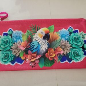 Pink Bag with Parrott