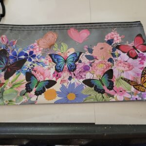 Grey Bag with Butterflies