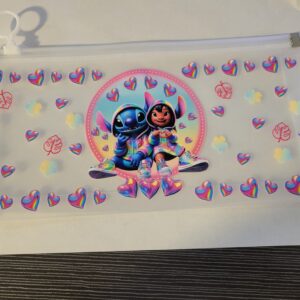 Clear Zip Bag with Stitch
