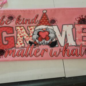 Pink Bag with Heart Gnome