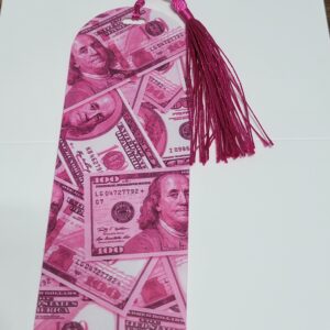 Pink money Acrylic Bookmark