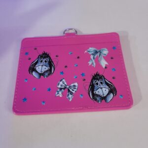 Pink Soft Cover ID Holder with Eor