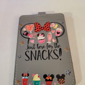 Grey Soft Cover ID Holder with Mickey
