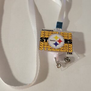 Steelers with White Lanyard