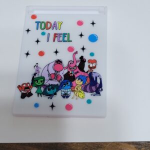 White Square Compact Mirror with Inside Out