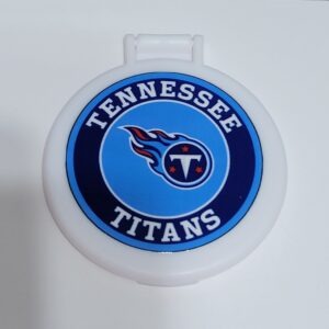 White Compact Mirror with Titans