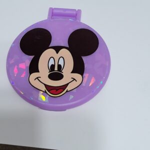 Purple Compact Mirror with Mickey