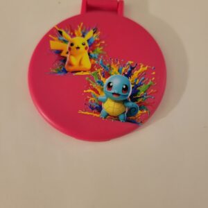 Pink Compact Mirror with Pokemon