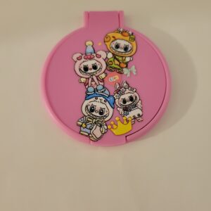 Pink Compact Mirror with LaBuBu