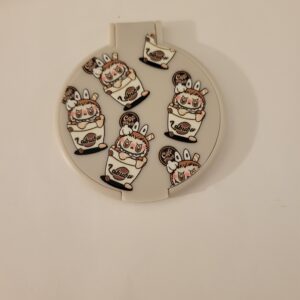 Tan Compact Mirror with LaBuBu