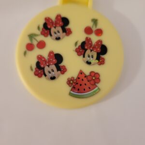 Yellow Compact Mirror with Minnie