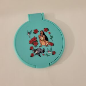 Green Compact Mirror with Pocahontas