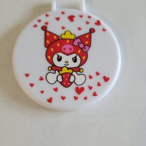 White Compact Mirror with HK