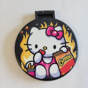 Black Compact Mirror with HK