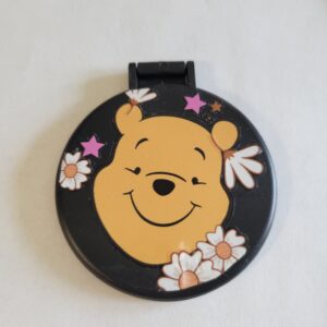 Black Compact Mirror with Pooh