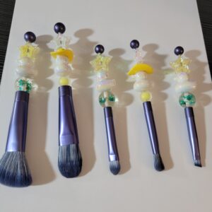 White and Yellow Duck Make Up Brush Set
