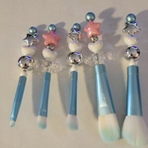 Hearts and Stars Make Up Brush Set