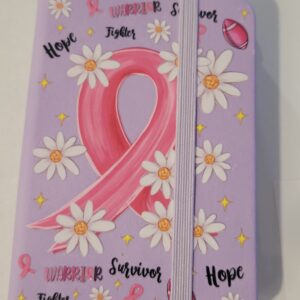 Small Purple Notebook with Pink Ribbon