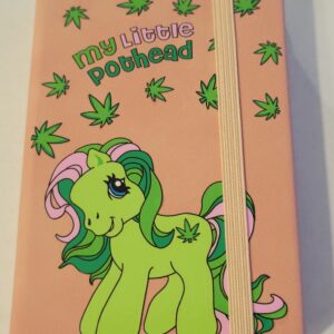 Small Pink Notebook with My Little Pothead Pony
