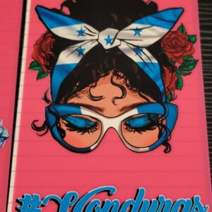 Pink Flip Notebook with Girl