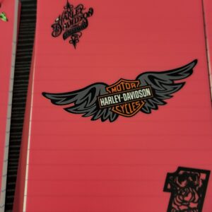 Pink Flip Notebook with Motorcycle