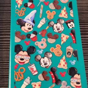 Green Flip Notebook with Mickey