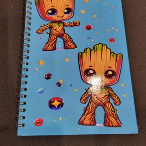 Blue Notebook with Groot