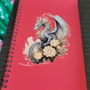 Red Notebook with Dragon