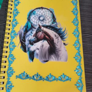 Yellow Notebook with Horse