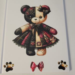 White Notebook with Bear (no lines)