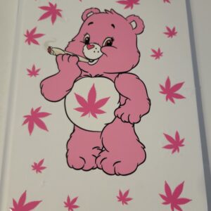 White Notebook with Pink Bear (no lines)