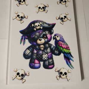 White Notebook with Bear (no lines)