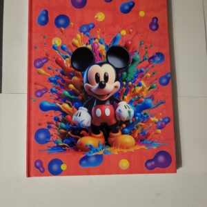 White/Red Notebook with Mickey (no lines)