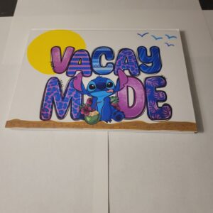 White Notebook with Stitch (no lines)