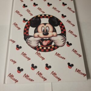 White Notebook with Mickey (no lines)