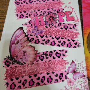 White Notebook with Pink Ribbon (no lines)