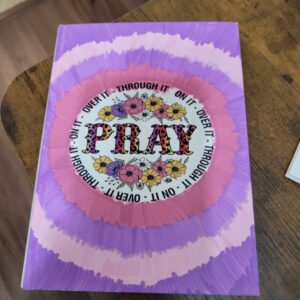 White Notebook with PRAY (no lines)