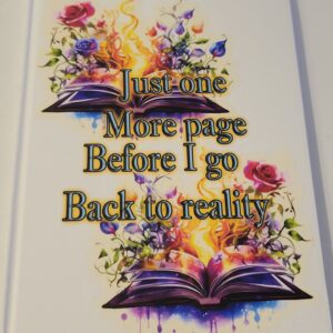 White Notebook with Books (no lines)