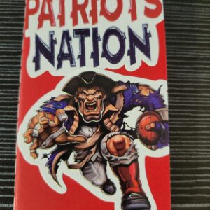 Red Tiny Notebook with Patriots Football