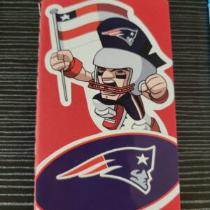 Red Tiny Notebook with Patriots Football