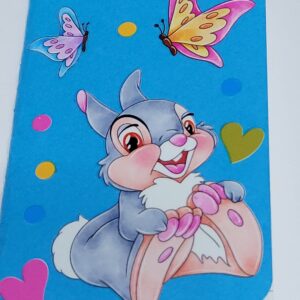 Blue Tiny Notebook with Thumper
